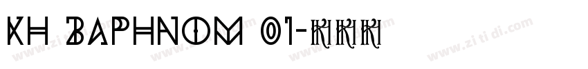 Kh Baphnom 01字体转换